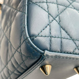 クリスチャン・ディオール Christian Dior マイレディ ディオール スモール M05380CEA ブルー GD金具 カナージュ/ラムスキン レディース ショルダーバッグ