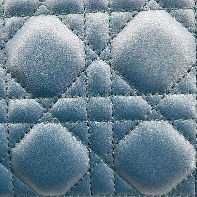 クリスチャン・ディオール Christian Dior マイレディ ディオール スモール M05380CEA ブルー GD金具 カナージュ/ラムスキン レディース ショルダーバッグ