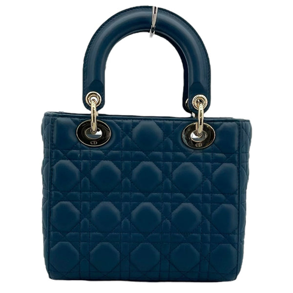 クリスチャン・ディオール Christian Dior マイレディ ディオール スモール M05380CEA ブルー GD金具 カナージュ/ラムスキン レディース ショルダーバッグ