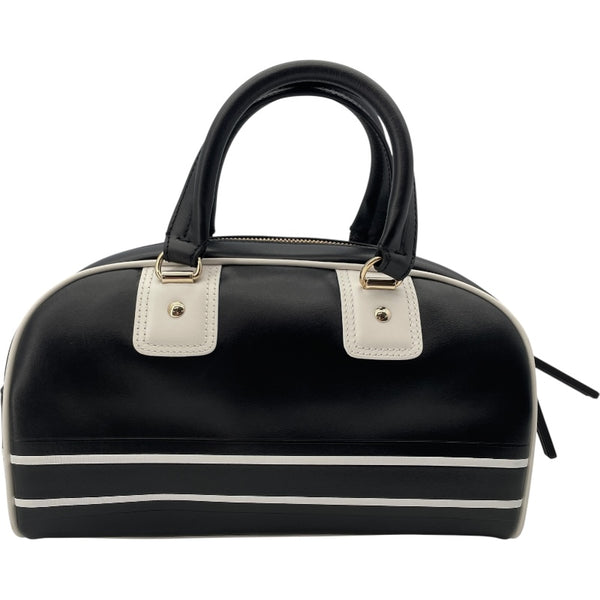 クリスチャン・ディオール Christian Dior ディオール ヴァイブライン スモールボウリングバッグ ブラック GD金具 カーフスキン レディース ショルダーバッグ