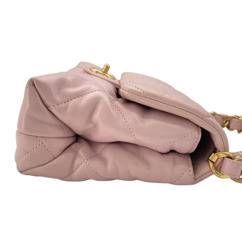 シャネル CHANEL マトラッセショルダー AS3498 ピンク GD金具 ラム レディース ショルダーバッグ