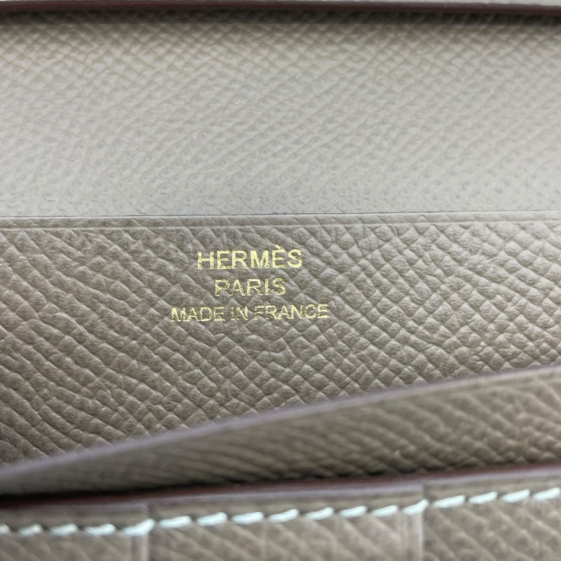 エルメス HERMES ベアンスフレ C刻 エトゥープ GD金具 エプソン レディース 長財布