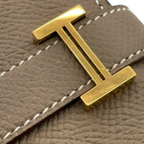 エルメス HERMES ベアンスフレ C刻 エトゥープ GD金具 エプソン レディース 長財布