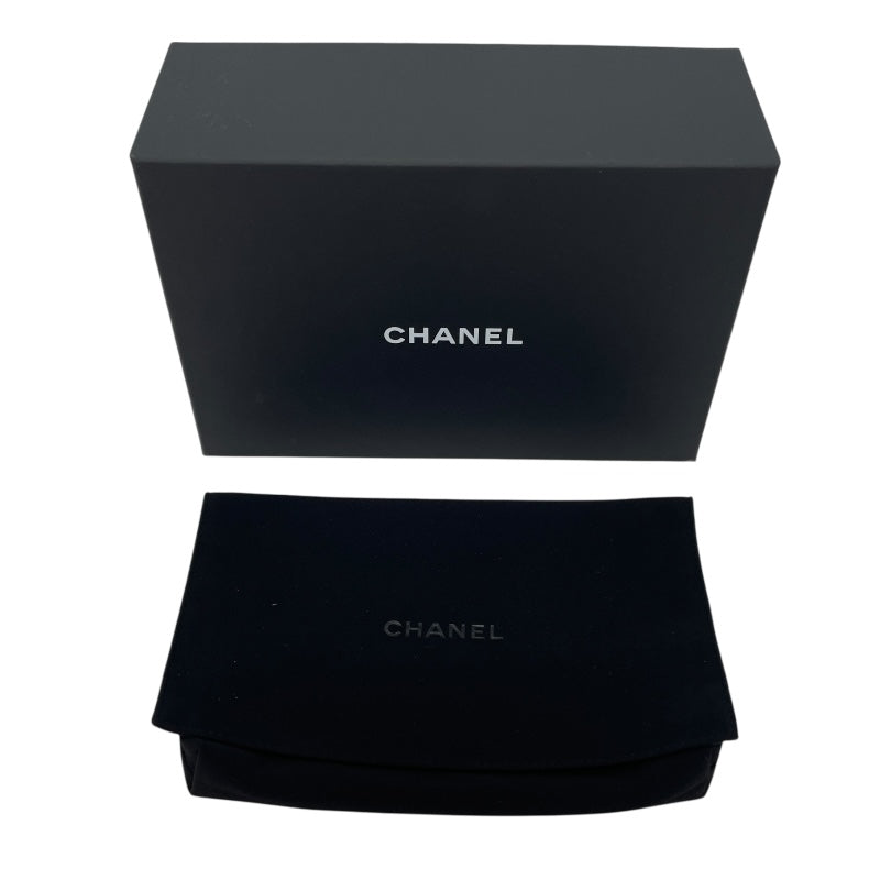 シャネル CHANEL チェーンクラッチ AP4516 ブラックxホワイト GD金具 ラム レディース ショルダーバッグ