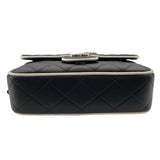シャネル CHANEL チェーンクラッチ AP4516 ブラックxホワイト GD金具 ラム レディース ショルダーバッグ