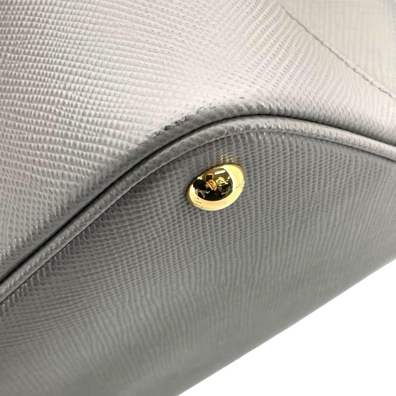 プラダ PRADA ダブルバッグ 1BG775 グレー GD金具 サフィアーノレザー レディース ショルダーバッグ