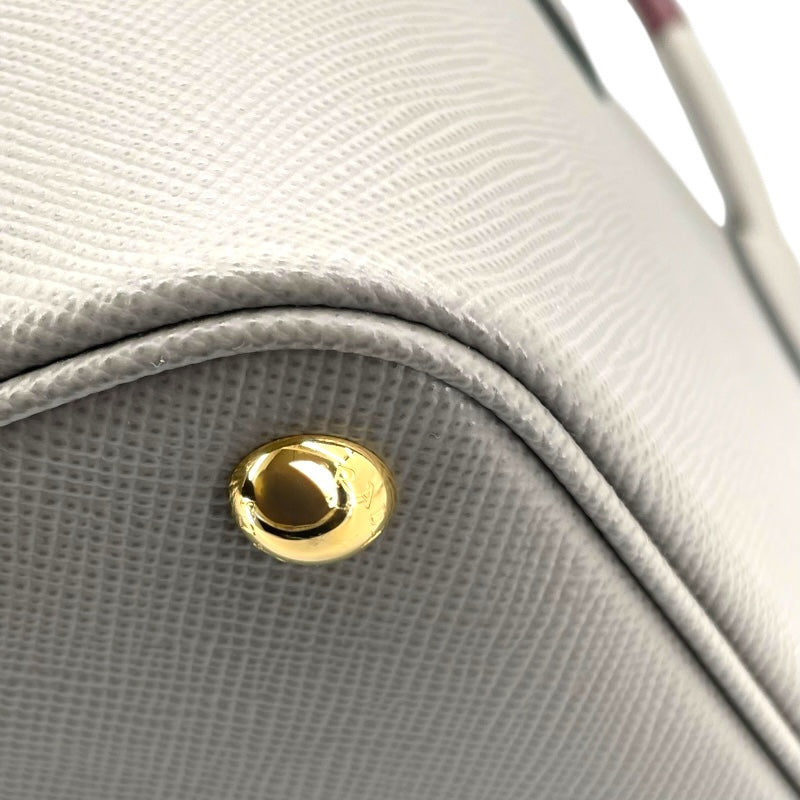 プラダ PRADA ダブルバッグ 1BG775 グレー GD金具 サフィアーノレザー レディース ショルダーバッグ
