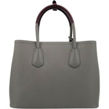 プラダ PRADA ダブルバッグ 1BG775 グレー GD金具 サフィアーノレザー レディース ショルダーバッグ