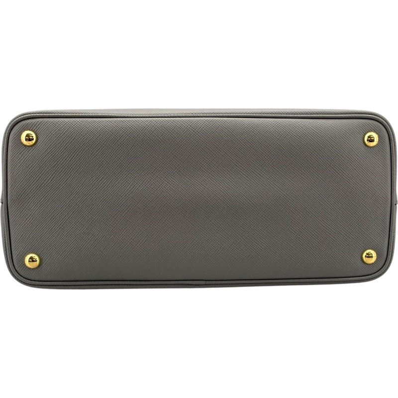 プラダ PRADA ダブルバッグ 1BG775 グレー GD金具 サフィアーノレザー レディース ショルダーバッグ
