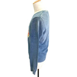 ケンゾー KENZO タイガー刺繍スウェットシャツ ブルー コットン メンズ スウェット