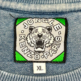 ケンゾー KENZO タイガー刺繍スウェットシャツ ブルー コットン メンズ スウェット
