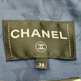 シャネル CHANEL ダブルジップツイードコート P56027 ネイビー コットン レディース その他アウター