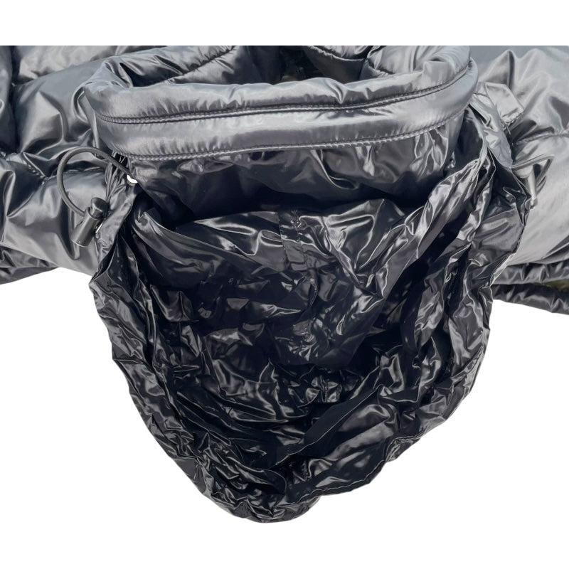 モンクレール MONCLER ロゴワッペンダウンジャケット 41310 ブラック ナイロン メンズ ダウンジャケット