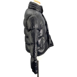 モンクレール MONCLER ロゴワッペンダウンジャケット 41310 ブラック ナイロン メンズ ダウンジャケット