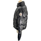 モンクレール MONCLER ロゴワッペンダウンジャケット 41310 ブラック ナイロン メンズ ダウンジャケット