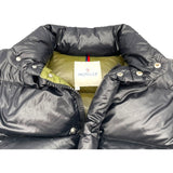 モンクレール MONCLER ロゴワッペンダウンジャケット 41310 ブラック ナイロン メンズ ダウンジャケット