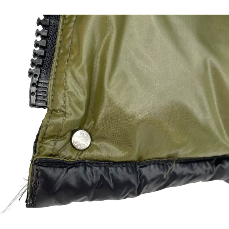 モンクレール MONCLER ロゴワッペンダウンジャケット 41310 ブラック ナイロン メンズ ダウンジャケット