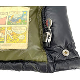 モンクレール MONCLER ロゴワッペンダウンジャケット 41310 ブラック ナイロン メンズ ダウンジャケット