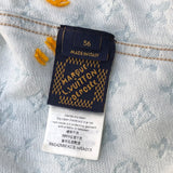 ルイ・ヴィトン LOUIS VUITTON モノグラムデニム総柄ジャケット 24AW HRA01X ブルー デニム メンズ デニムジャケット