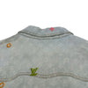 ルイ・ヴィトン LOUIS VUITTON モノグラム総柄デニムジャケット HRA01X ブルー コットン メンズ デニムジャケット