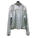 ルイ・ヴィトン LOUIS VUITTON モノグラムデニム総柄ジャケット 24AW HRA01X ブルー デニム メンズ デニムジャケット