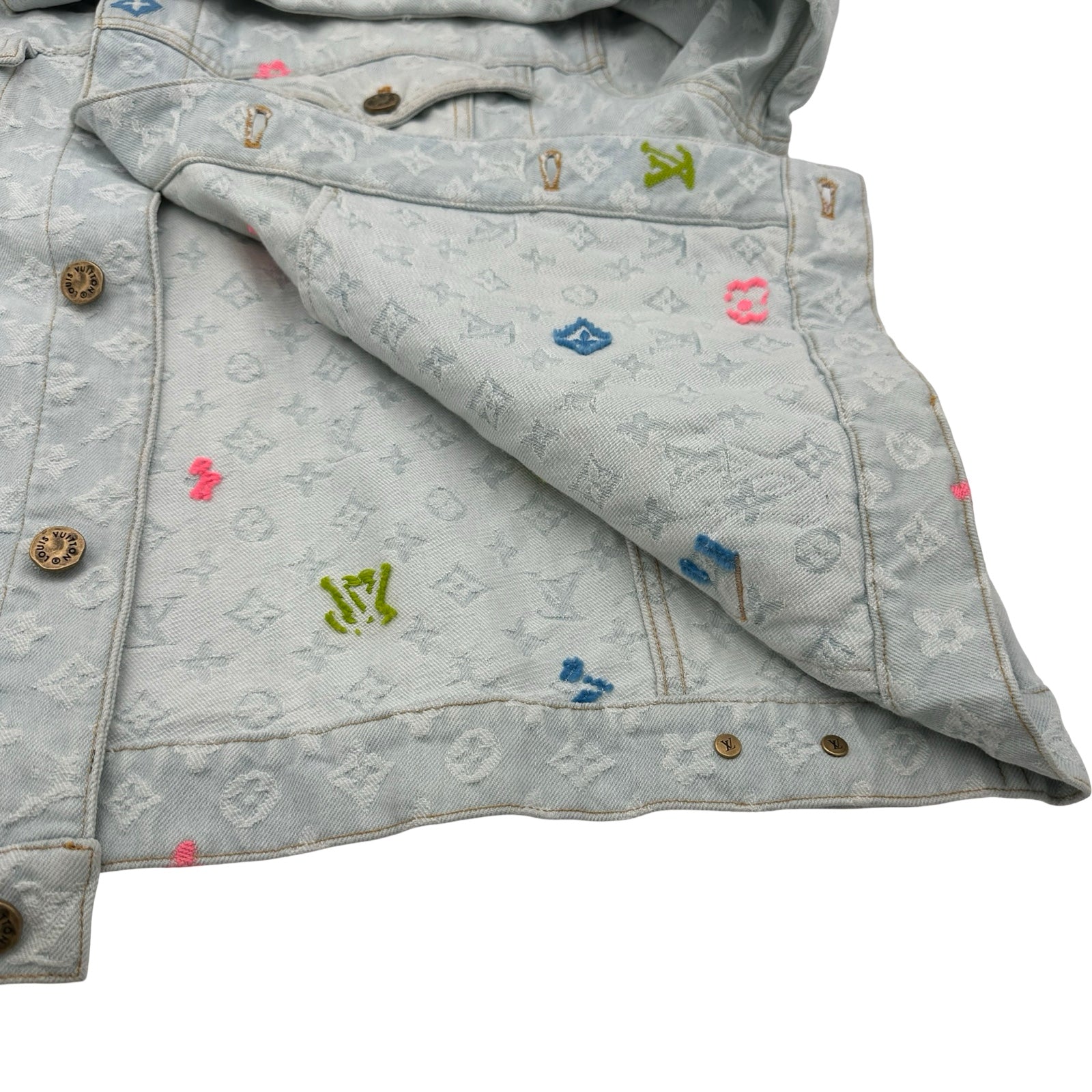 ルイ・ヴィトン LOUIS VUITTON モノグラム総柄デニムジャケット HRA01X 