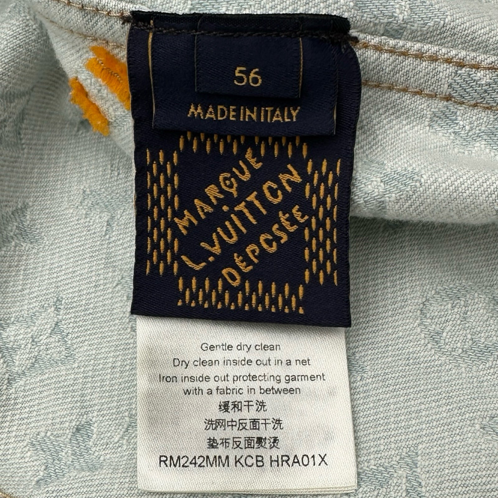 ルイ・ヴィトン LOUIS VUITTON モノグラム総柄デニムジャケット HRA01X