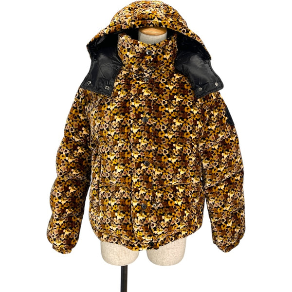 モンクレール MONCLER DAOS 総柄ペロアダウンジャケット F20931A57100 54AQW ブラウン レーヨン レディース ダウンジャケット