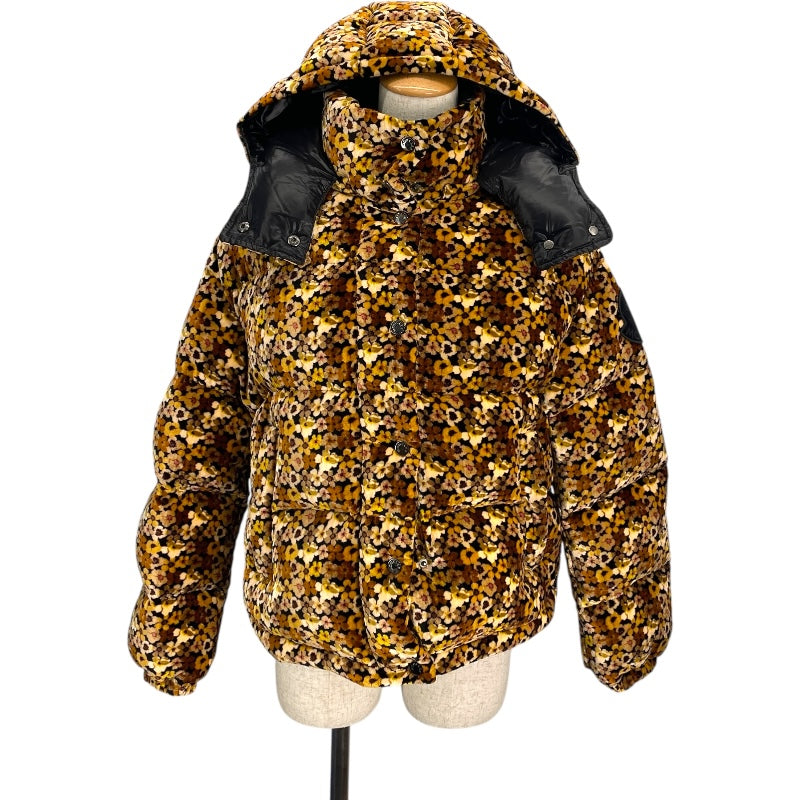 モンクレール MONCLER DAOS 総柄ペロアダウンジャケット F20931A57100 54AQW ブラウン レーヨン レディース ダウンジャケット