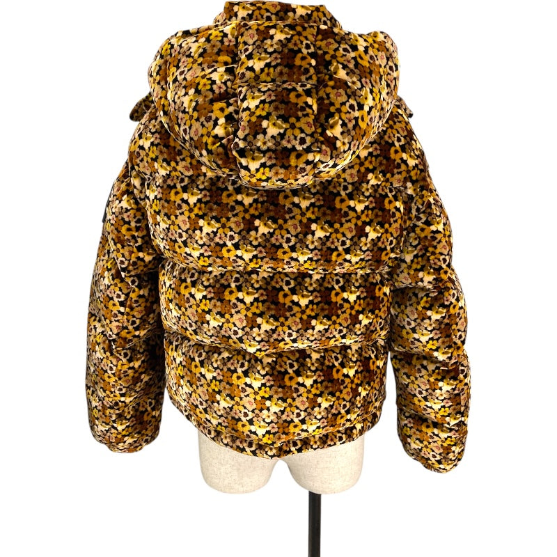 モンクレール MONCLER DAOS 総柄ペロアダウンジャケット F20931A57100 54AQW ブラウン レーヨン レディース ダウンジャケット