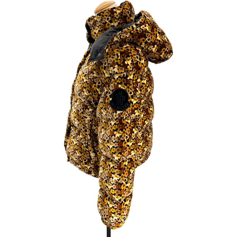 モンクレール MONCLER DAOS 総柄ペロアダウンジャケット F20931A57100 54AQW ブラウン レーヨン レディース ダウンジャケット