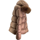 モンクレール MONCLER SERIFUR ダウンジャケット 1A545 ブラウン ナイロン レディース ダウンジャケット