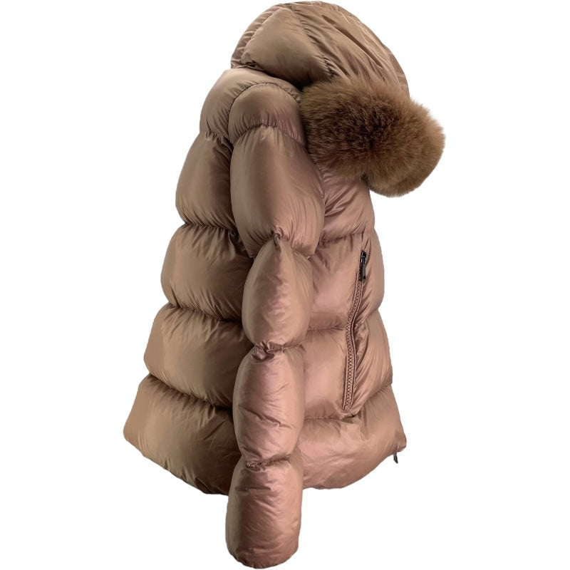 モンクレール MONCLER SERIFUR ダウンジャケット 1A545 ブラウン ナイロン レディース ダウンジャケット