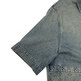 ルイ・ヴィトン LOUIS VUITTON モノグラムデニムショートスリーブジャケット HOS46W ブルー コットン メンズ デニムジャケット