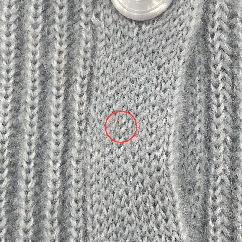 セリーヌ CELINE モヘアニットカーディガン 2AD24377N ブルー モヘア レディース カーディガン