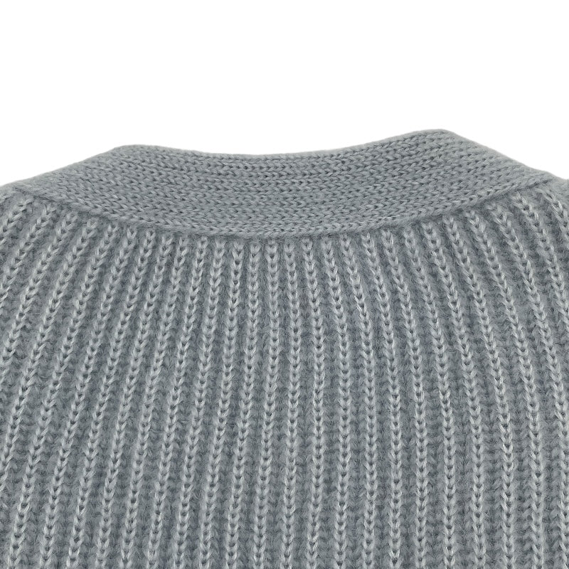 セリーヌ CELINE モヘアニットカーディガン 2AD24377N ブルー モヘア レディース カーディガン