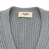 セリーヌ CELINE モヘアニットカーディガン 2AD24377N ブルー モヘア レディース カーディガン
