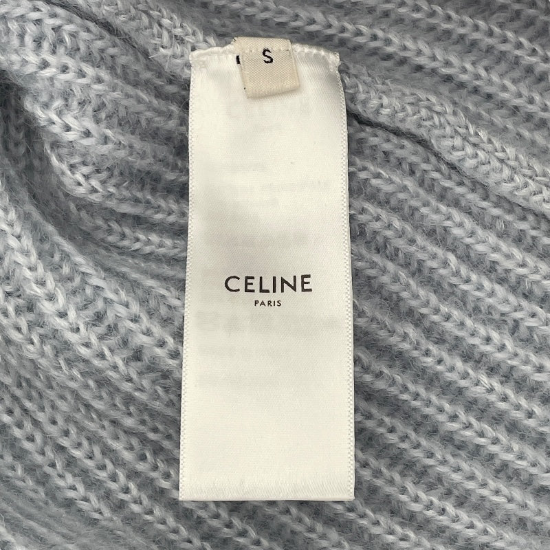 セリーヌ CELINE モヘアニットカーディガン 2AD24377N ブルー モヘア レディース カーディガン