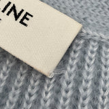 セリーヌ CELINE モヘアニットカーディガン 2AD24377N ブルー モヘア レディース カーディガン