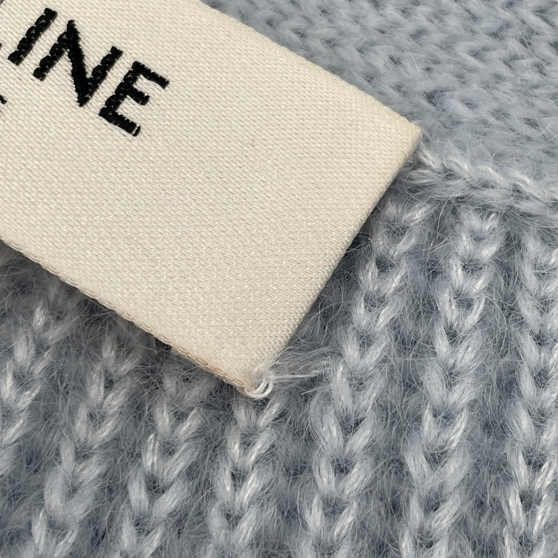 セリーヌ CELINE モヘアニットカーディガン 2AD24377N ブルー モヘア レディース カーディガン