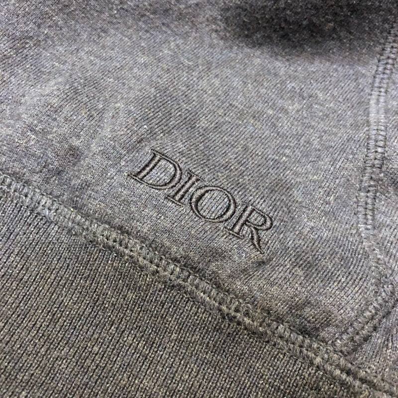 クリスチャン・ディオール Christian Dior オブリーク総柄 ジップアップパーカー 113M221AT225 ネイビー コットン/カシミヤ メンズ パーカー