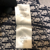 クリスチャン・ディオール Christian Dior オブリーク総柄 ジップアップパーカー 113M221AT225 ネイビー コットン/カシミヤ メンズ パーカー