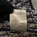 クリスチャン・ディオール Christian Dior オブリーク総柄 ジップアップパーカー 113M221AT225 ネイビー コットン/カシミヤ メンズ パーカー