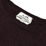 エルメス HERMES カシミヤ デザインニットセーター ボルドー カシミヤ メンズ ニット
