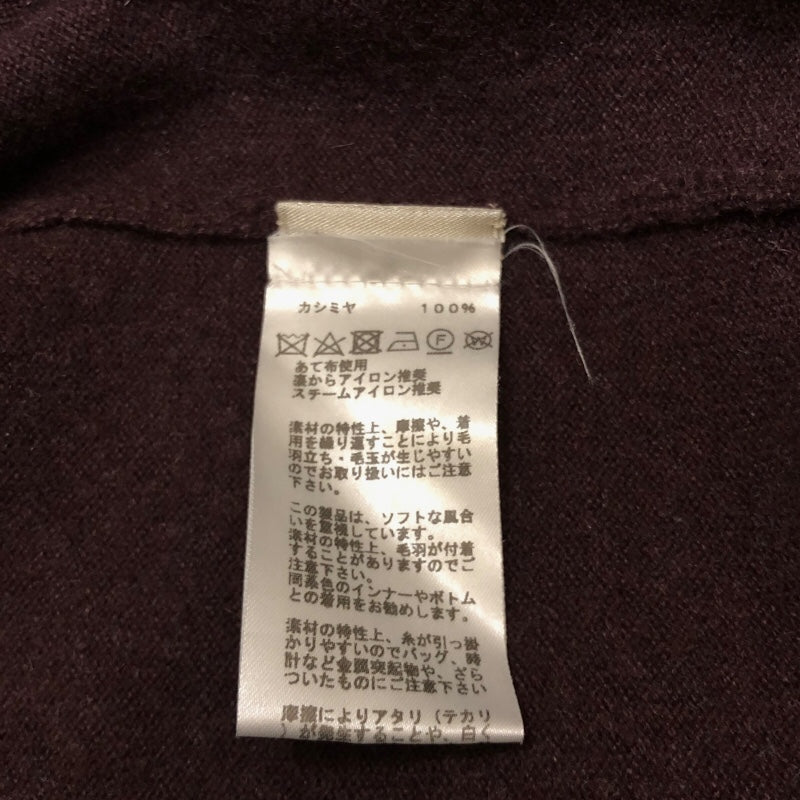 エルメス HERMES カシミヤ デザインニットセーター ボルドー カシミヤ メンズ ニット