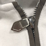 エルメス HERMES ナイロン切替ジップスウェットパーカー ホワイト コットン メンズ パーカー