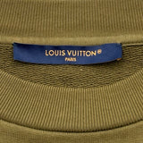 ルイ・ヴィトン LOUIS VUITTON LVスタッズロゴスウェットシャツ HQY88W グリーン コットン メンズ スウェット