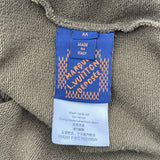 ルイ・ヴィトン LOUIS VUITTON LVスタッズロゴスウェットシャツ HQY88W グリーン コットン メンズ スウェット