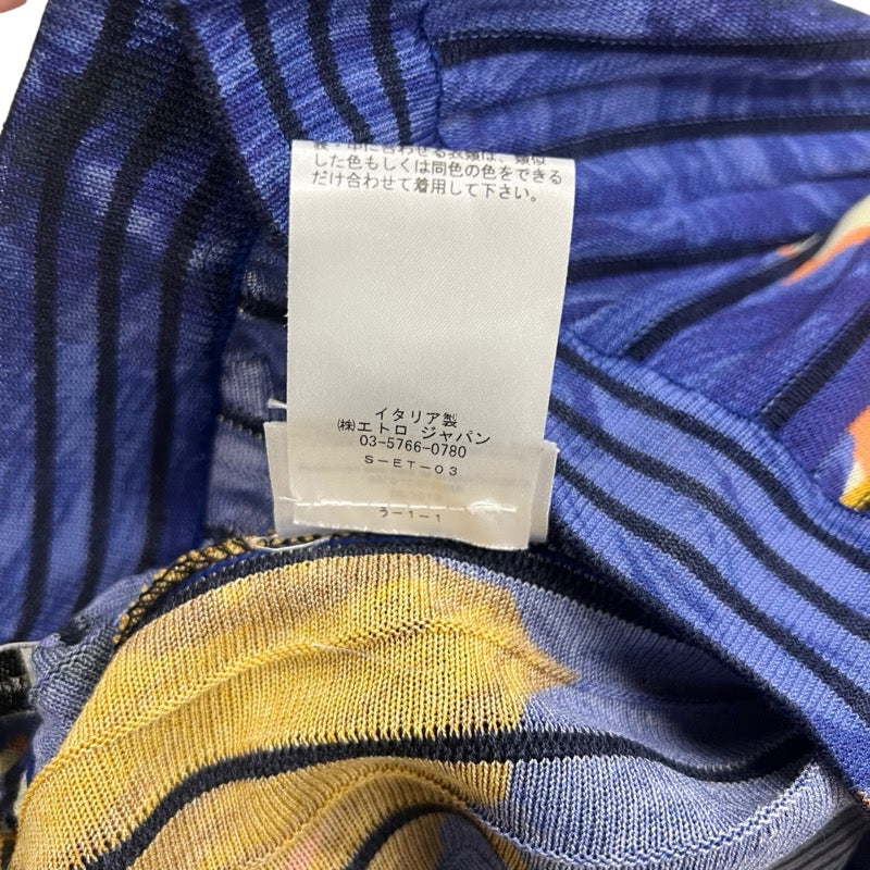 エトロ ETRO 総柄ニットワイドパンツ マルチカラー コットン レディース その他ボトムス