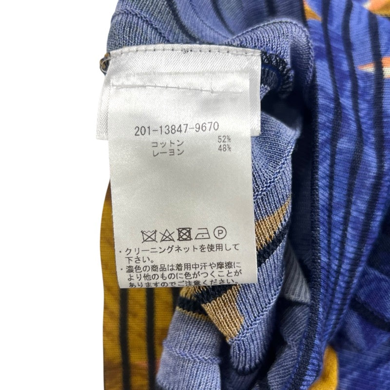 エトロ ETRO 総柄ニットワイドパンツ マルチカラー コットン レディース その他ボトムス